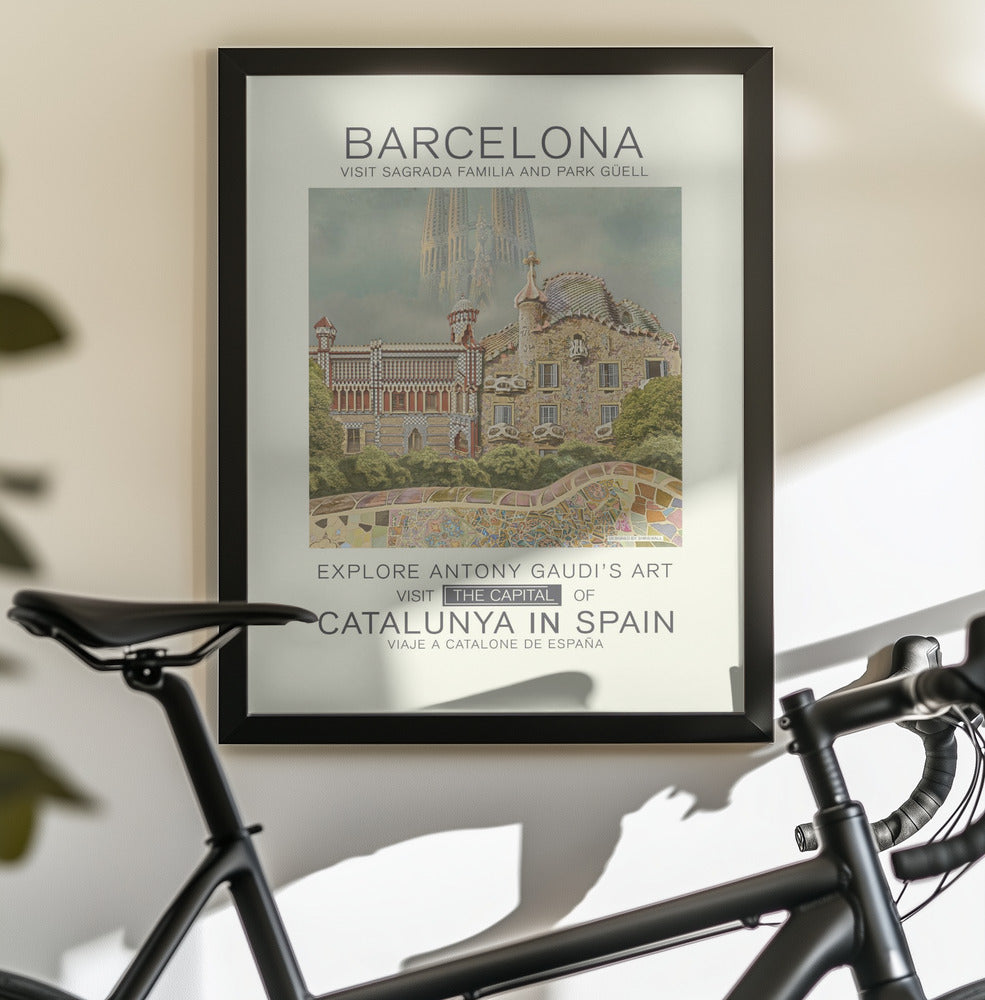 Barcelona print - Poster / Art Print - interiör