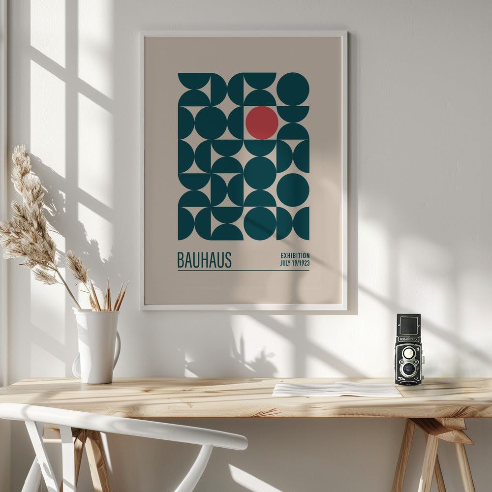 Bauhaus Mavi Kureler - Poster / Art Print - interiör