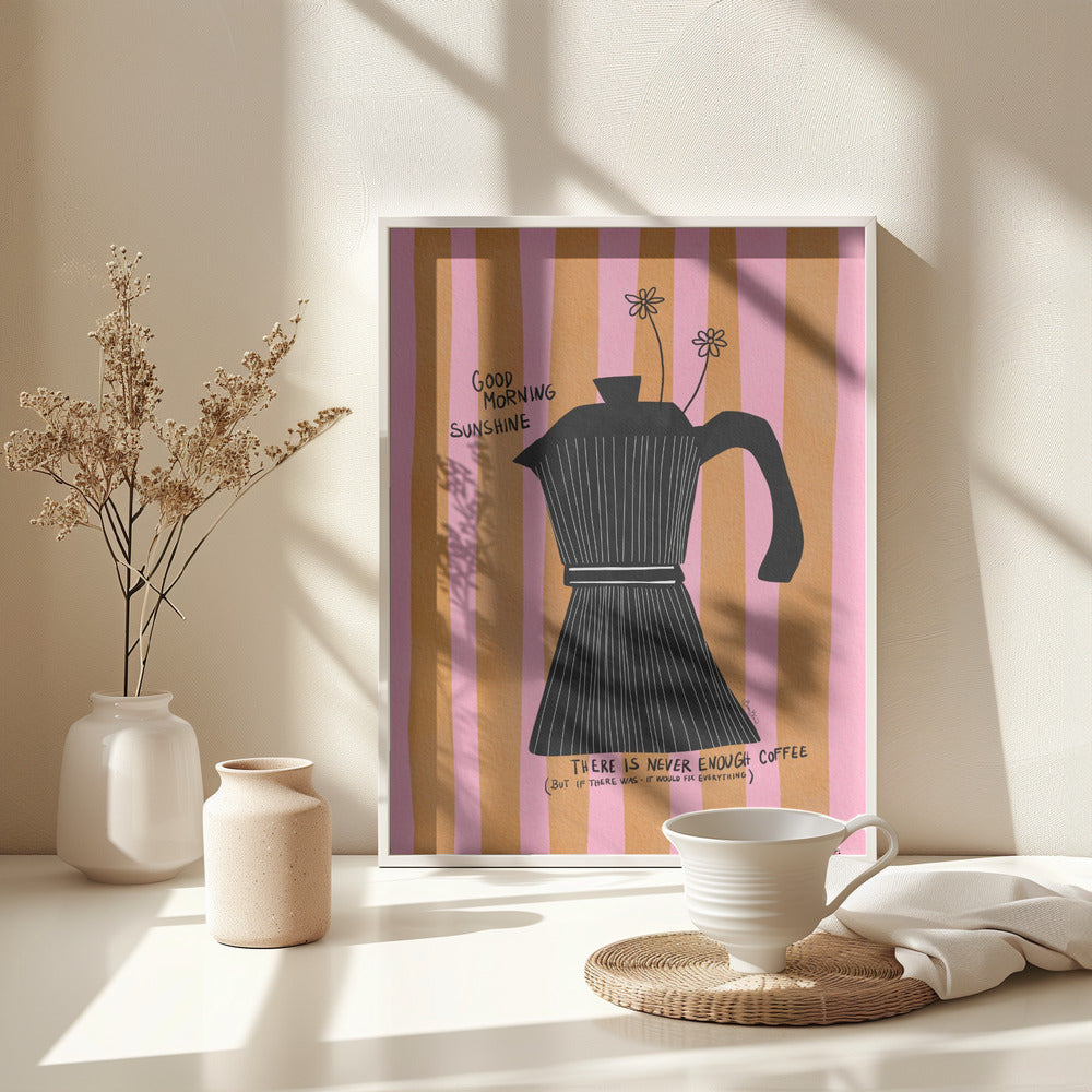Mocca Coffee Sunshine - Poster / Art Print - interiör