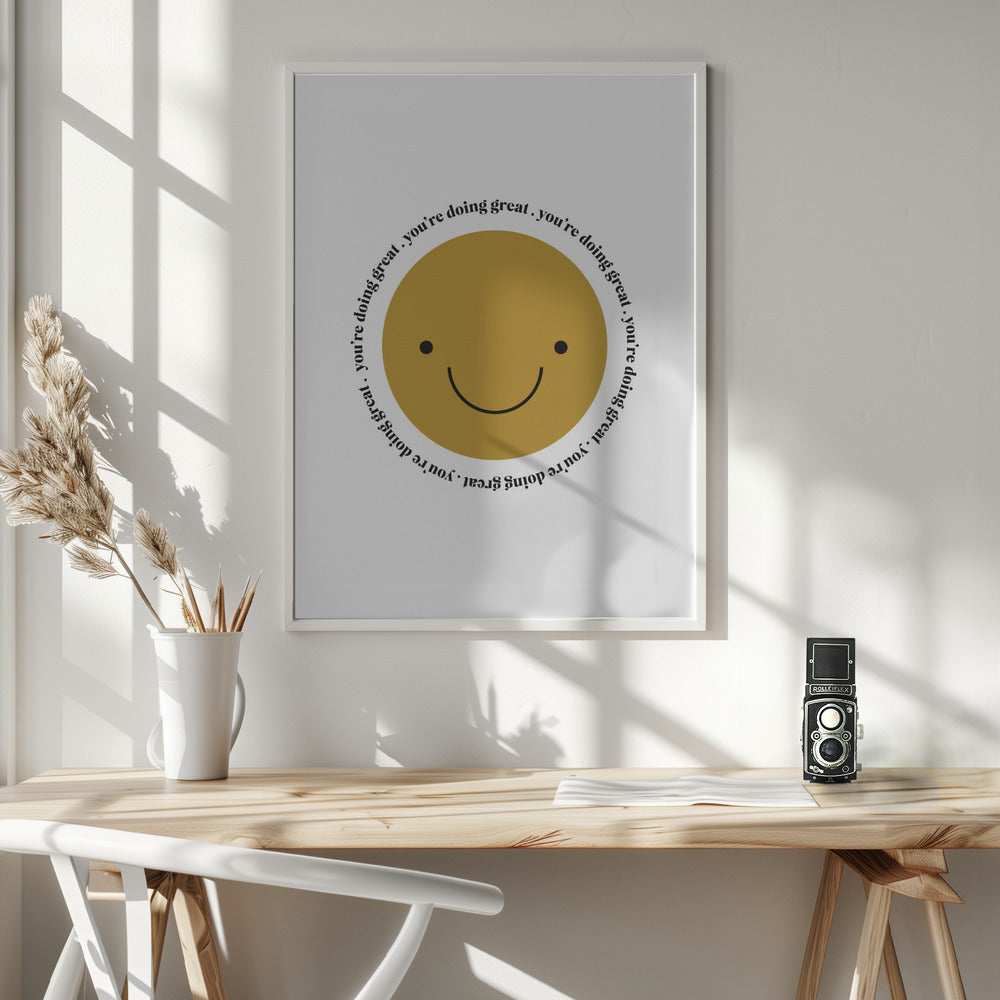You're Doing Great - Poster / Art Print - interiör