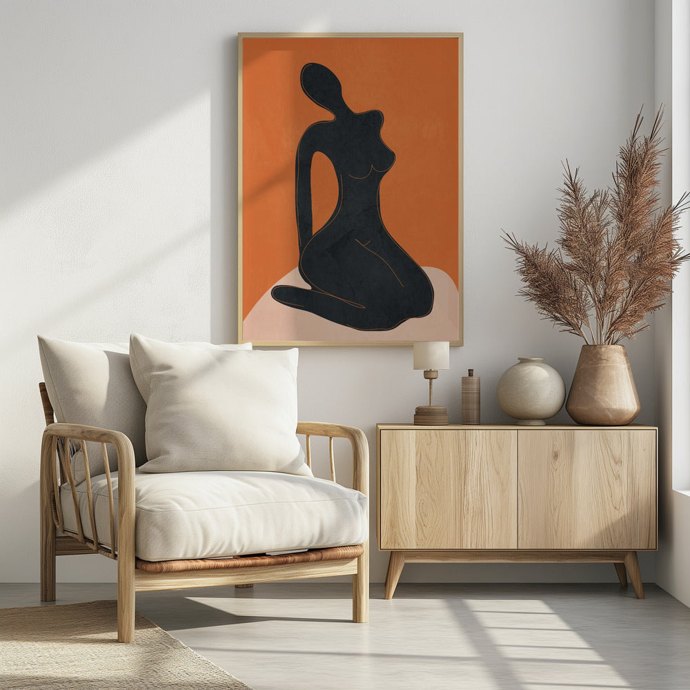 Abstract Nude II - Poster / Art Print - interiör