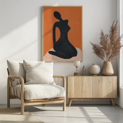 Abstract Nude II - Poster / Art Print - interiör