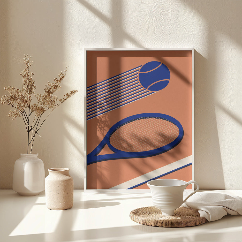 Tennis 80s - Poster / Art Print - interiör