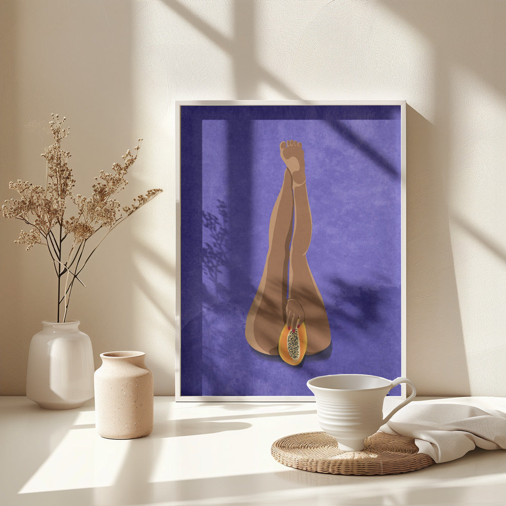 My Papaya - Poster / Art Print - interiör