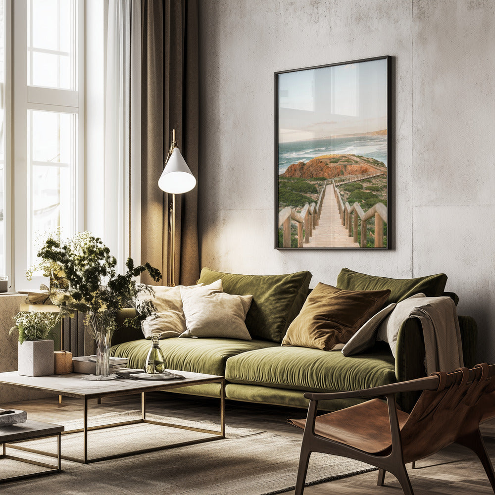 Walkway into the Algarve - Poster / Art Print - interiör