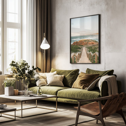 Walkway into the Algarve - Poster / Art Print - interiör