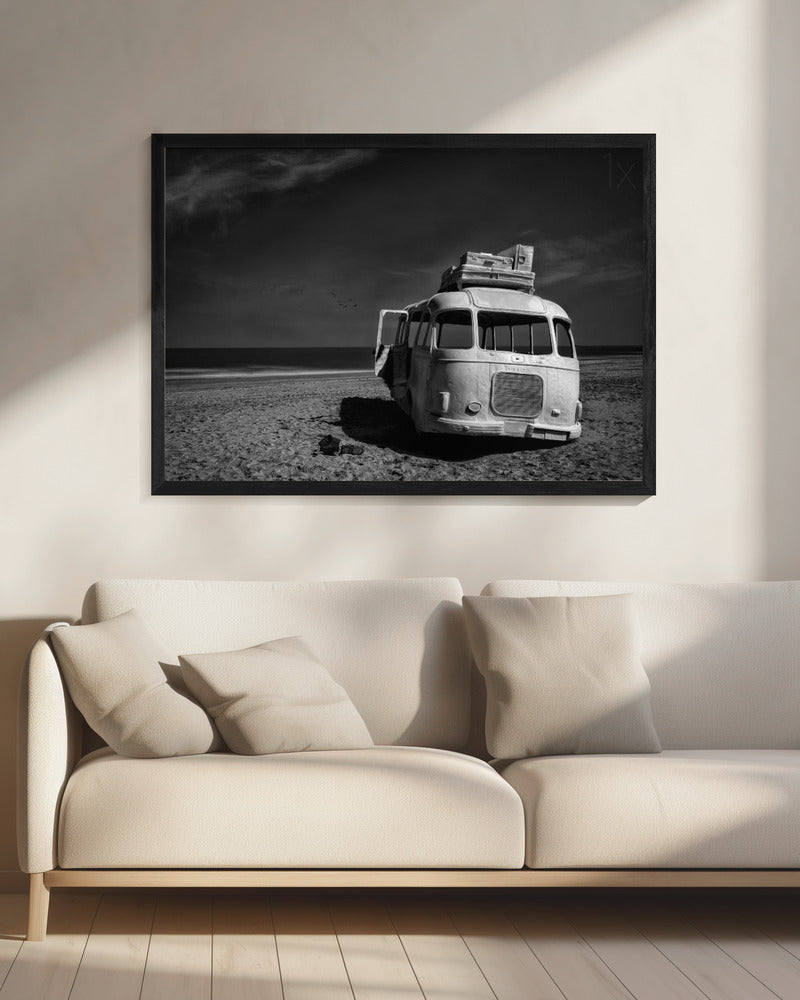 Beached Bus - Poster / Art Print - interiör