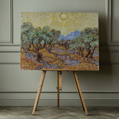 Vincent Van Gogh's Olive Trees (1889) - Poster / Art Print - interiör