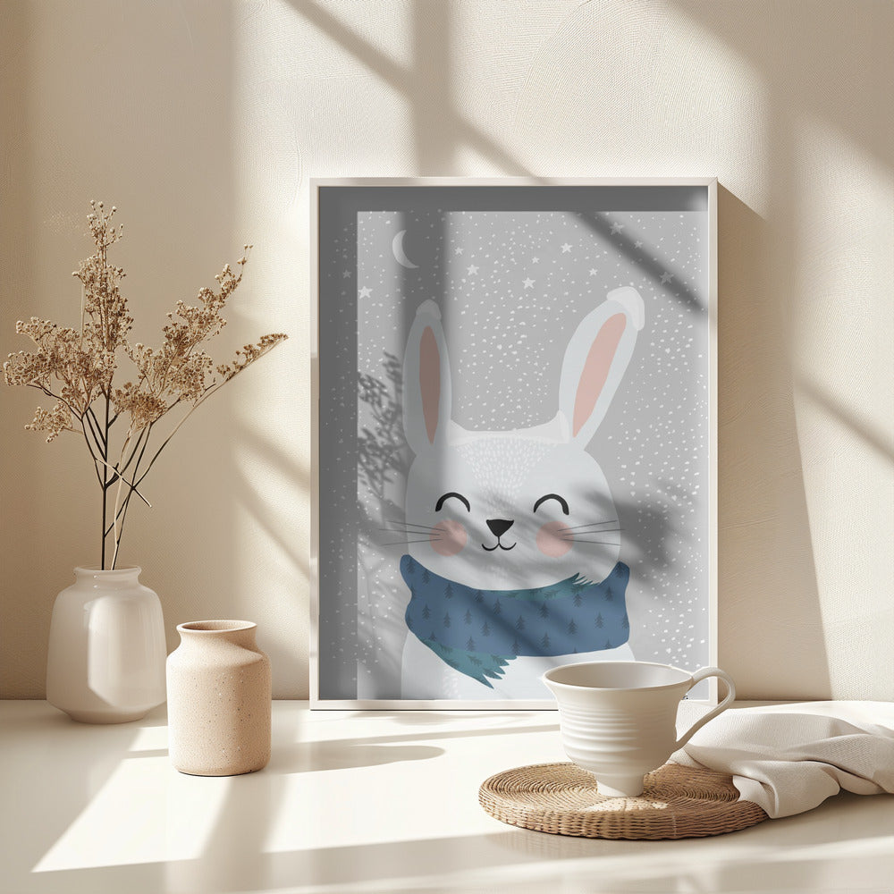 Snow Bunny - Poster / Art Print - interiör