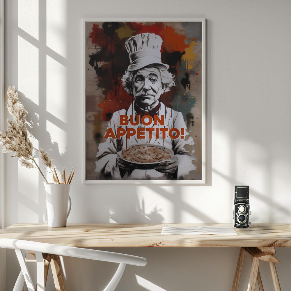 The Pasta Chef - Poster / Art Print - interiör
