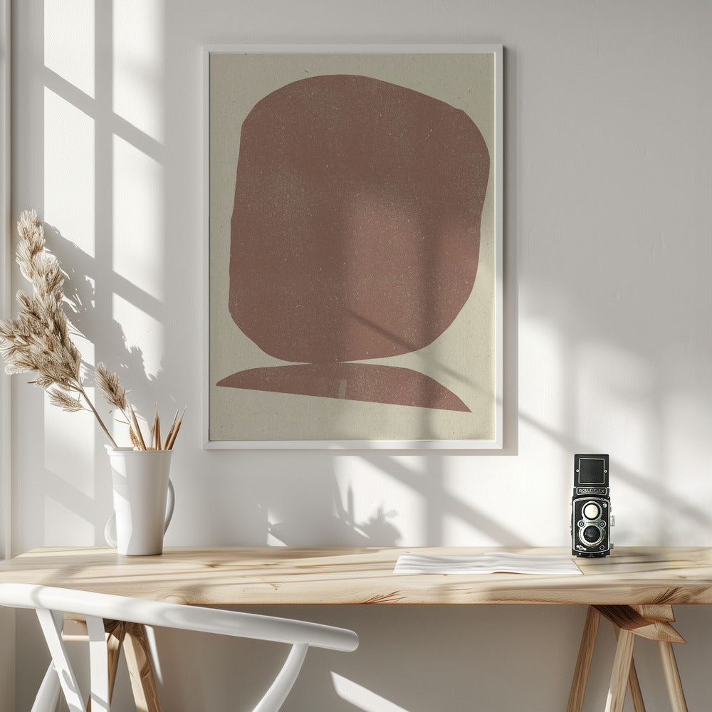Earthy Stone - Poster / Art Print - interiör