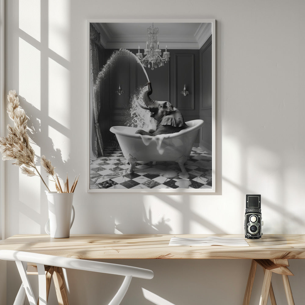 Splish Splash Safari - Poster / Art Print - interiör