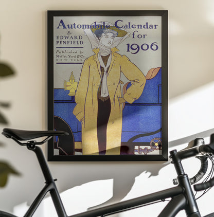 Edward Penfield's Automobile Calendar for 1906 - Poster / Art Print - interiör
