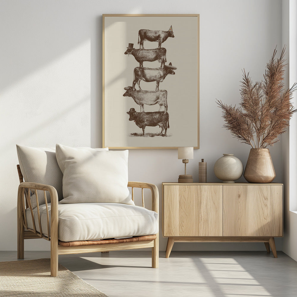 Cow Cow Nuts - Poster / Art Print - interiör