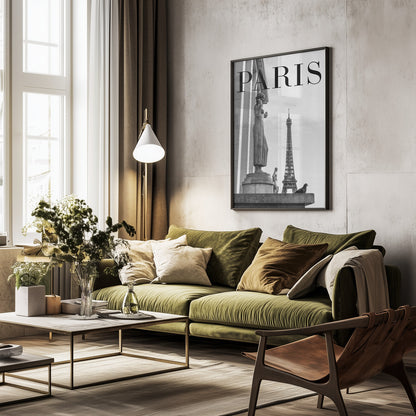 Paris Text 5 - Poster / Art Print - interiör