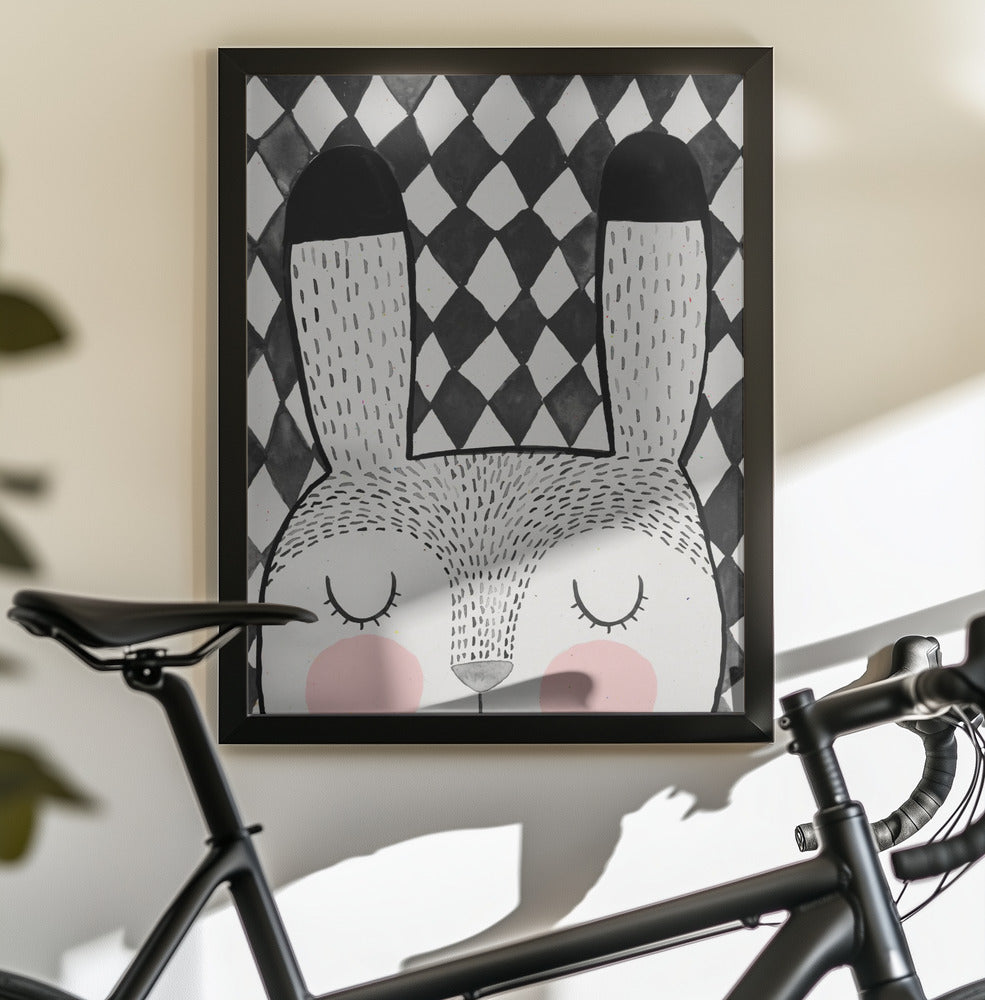 Bunny - Poster / Art Print - interiör