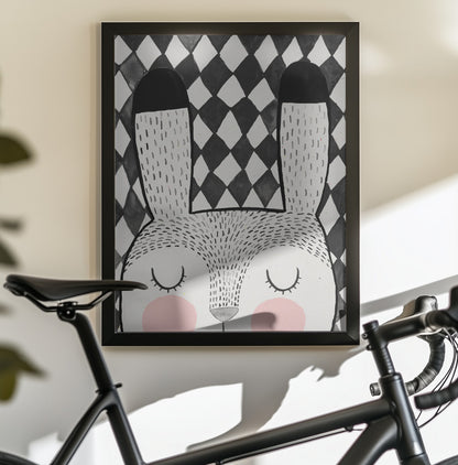 Bunny - Poster / Art Print - interiör
