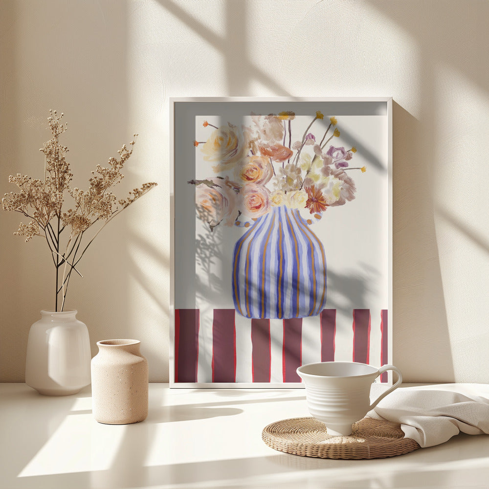 Still Life With Flowers 1 - Poster / Art Print - interiör