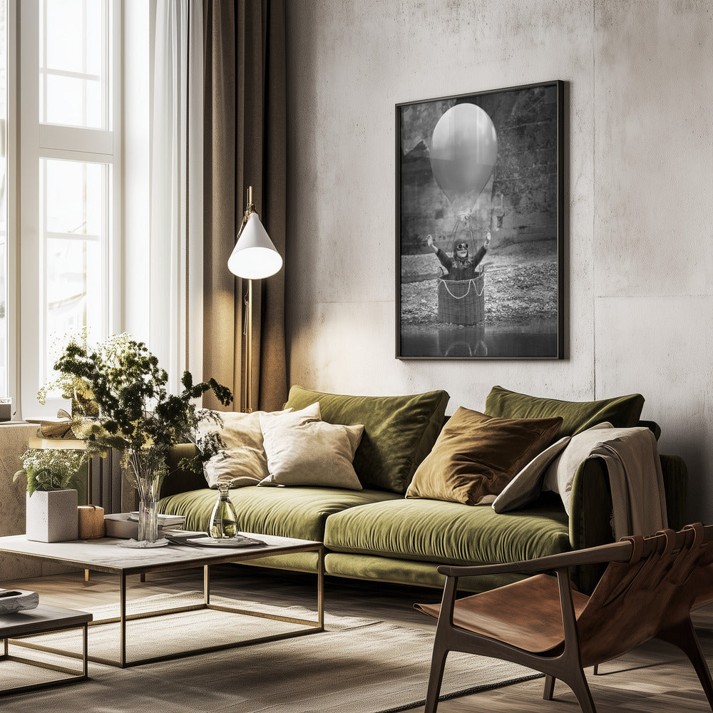Fly me to the moon - Poster / Art Print - interiör