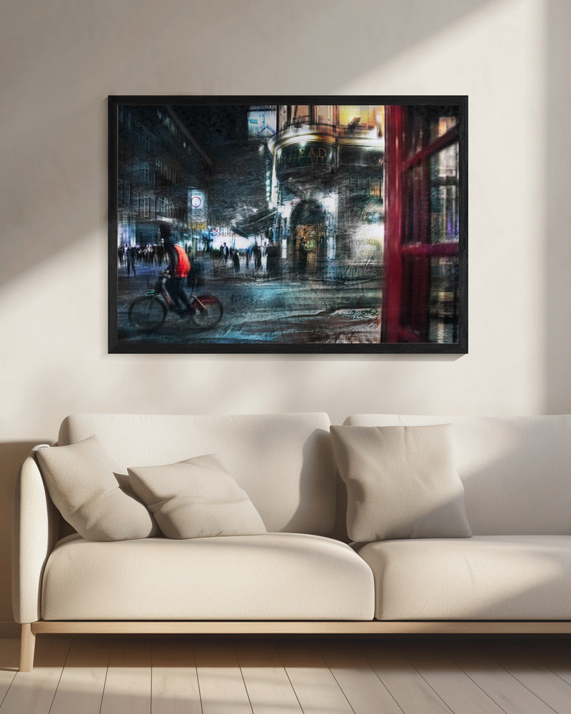 BOY ON A BICYCLE - Poster / Art Print - interiör