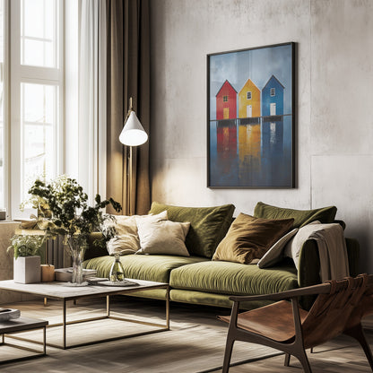 Harbour Harmony - Poster / Art Print - interiör