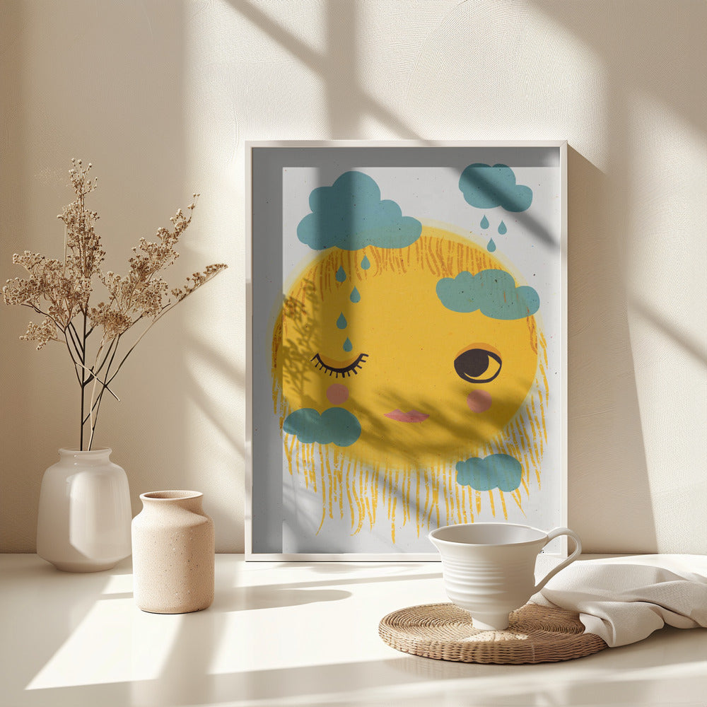 Sun And Rain - Poster / Art Print - interiör