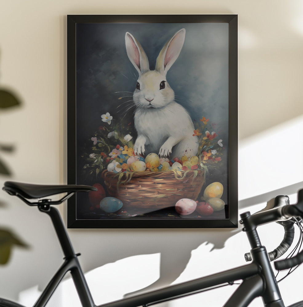 Happy Easter No 4 - Poster / Art Print - interiör