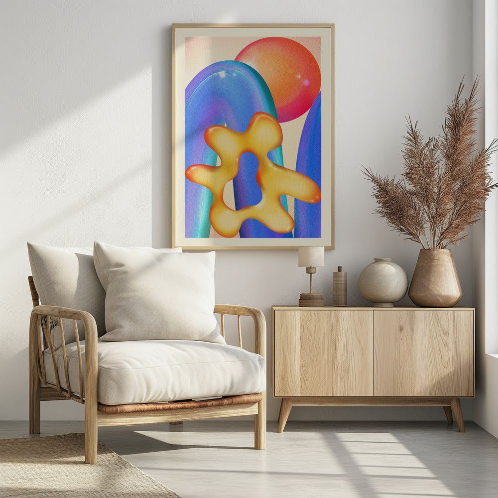 RETRO GRAPHIC NO.13 - Poster / Art Print - interiör