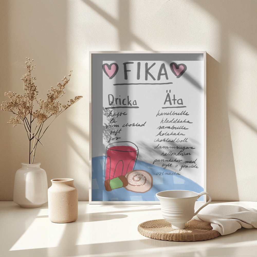 Fika - Poster / Art Print - interiör