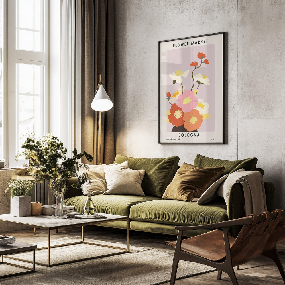 Flower Market. Bologna - Poster / Art Print - interiör