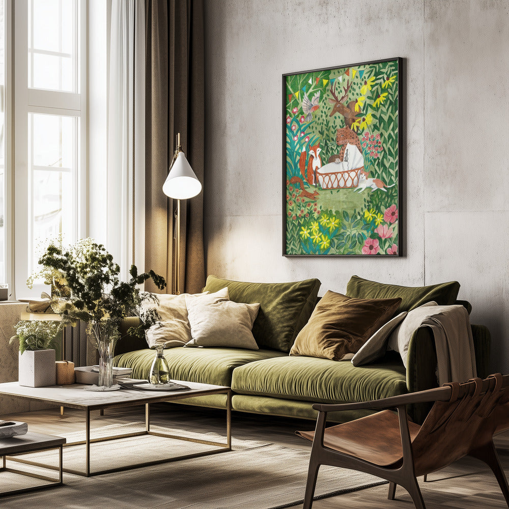 Welcome to the forest - Poster / Art Print - interiör