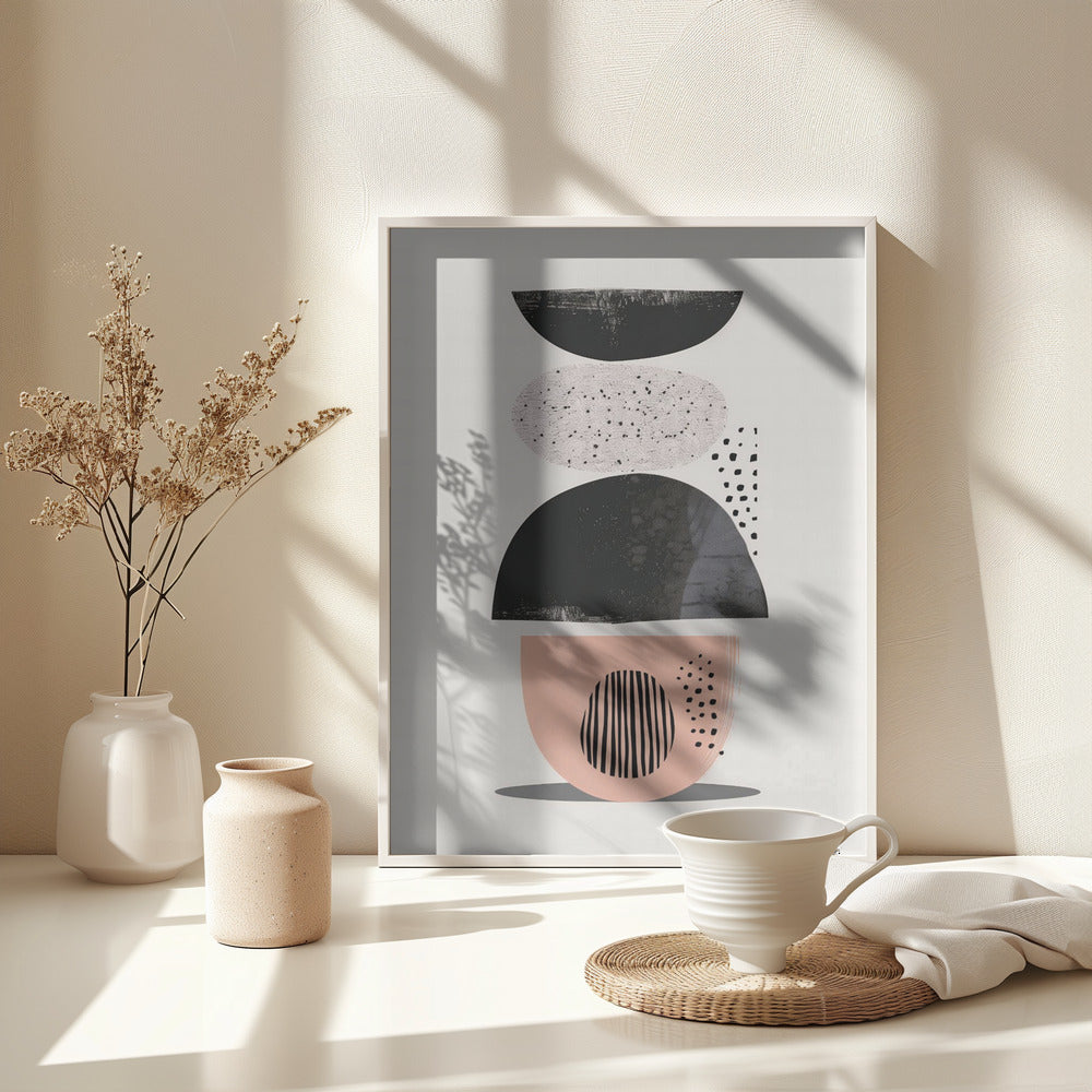 Abstract Minimalist Shapes No 7 - Poster / Art Print - interiör