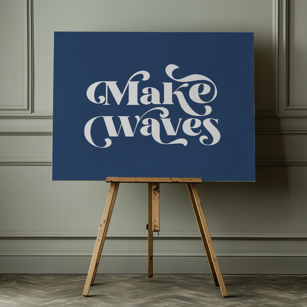 Make Waves - Poster / Art Print - interiör