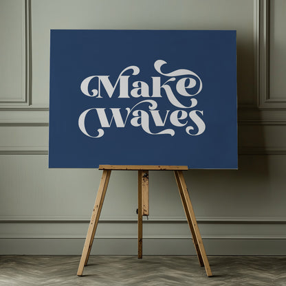 Make Waves - Poster / Art Print - interiör