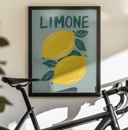Limone - Poster / Art Print - interiör