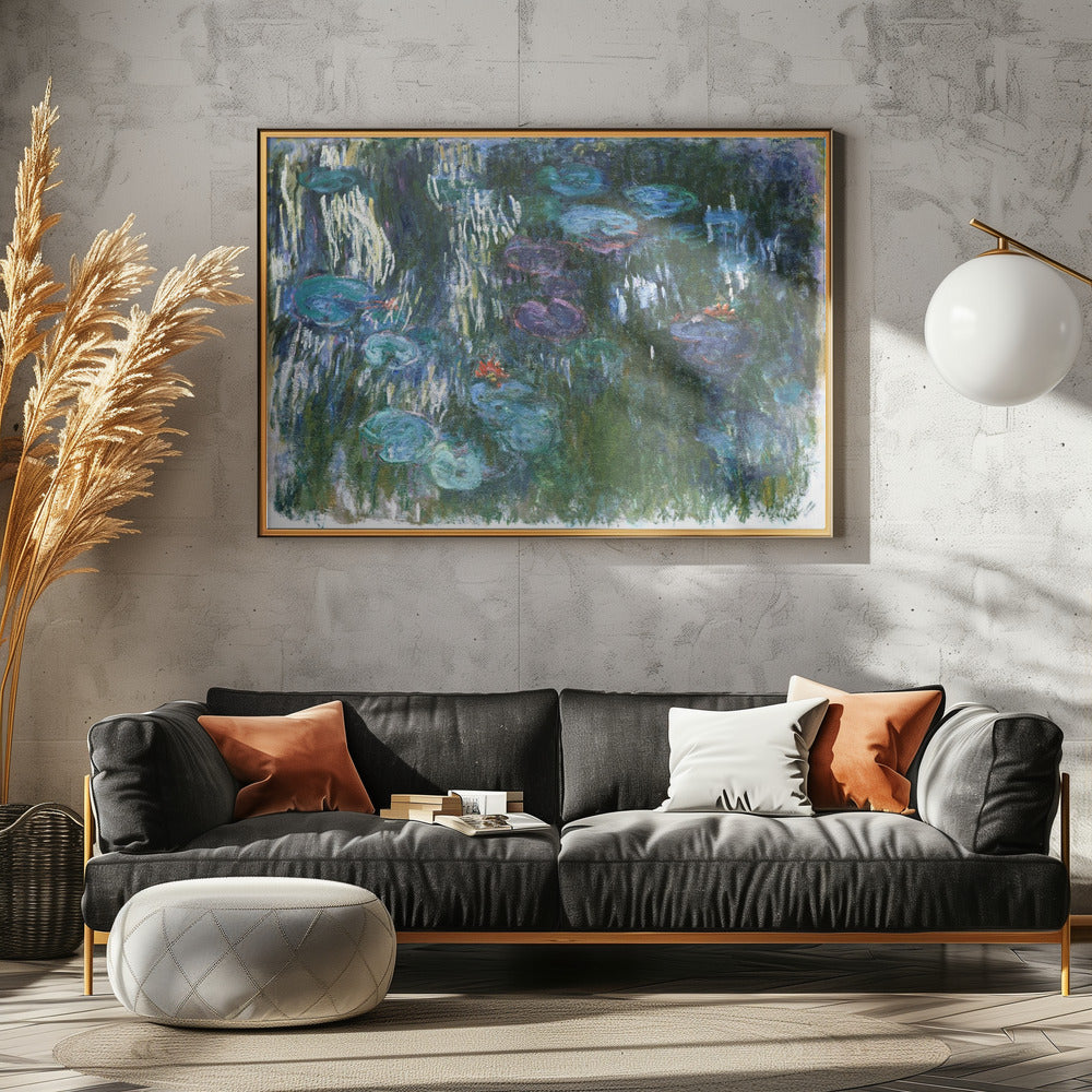 Water Lilies (1916–1919) - Poster / Art Print - interiör