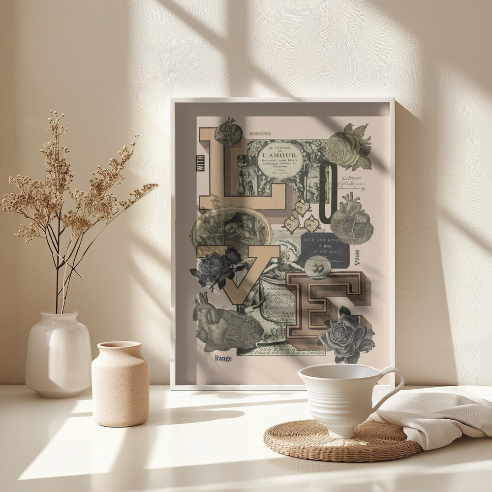 With Love - Poster / Art Print - interiör