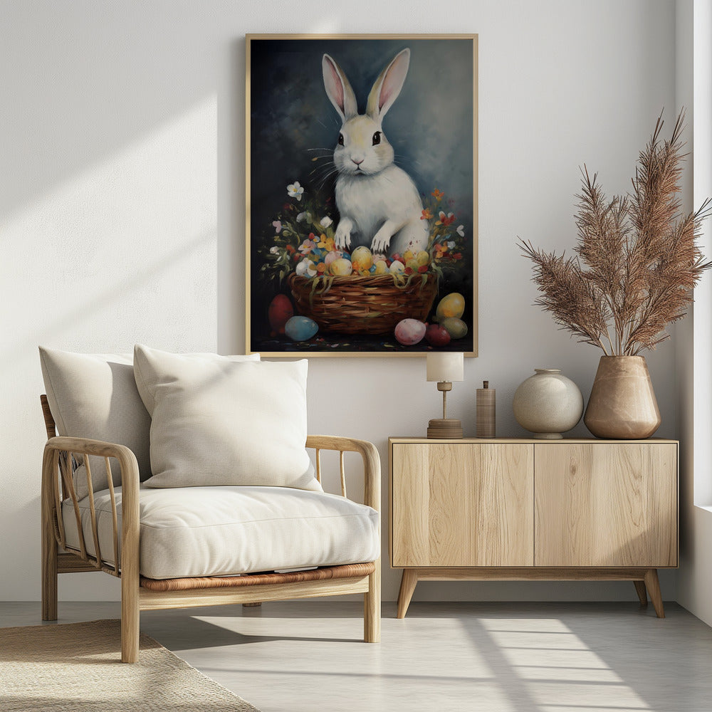 Happy Easter No 4 - Poster / Art Print - interiör
