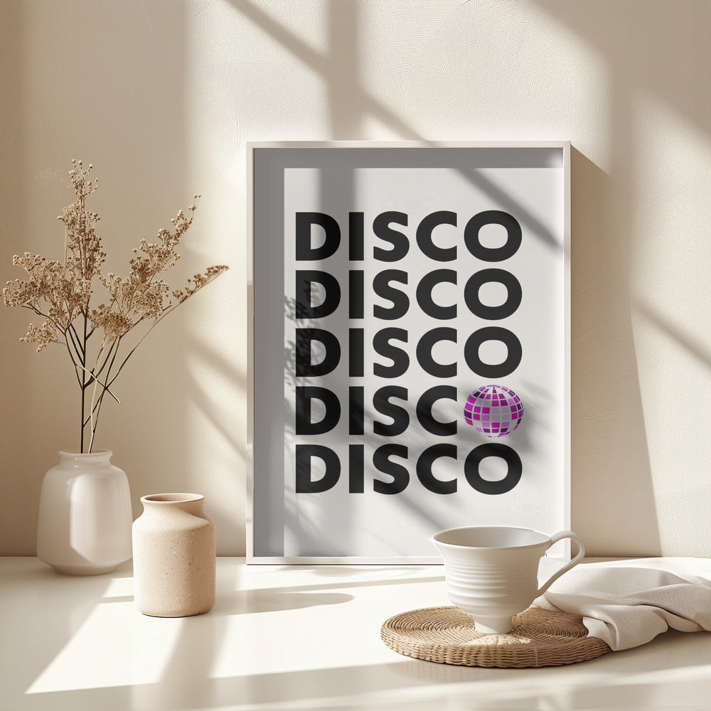 Disco - Poster / Art Print - interiör