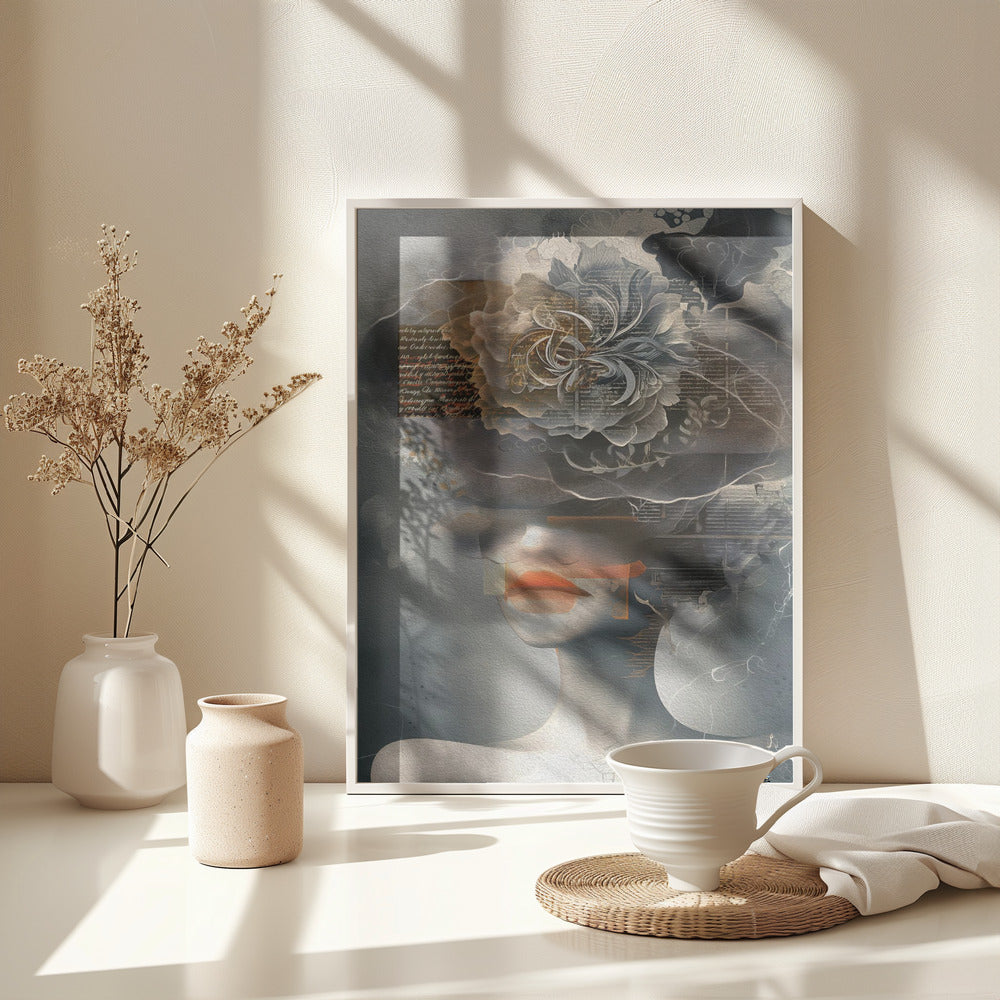 Lady In Hat No 1 - Poster / Art Print - interiör