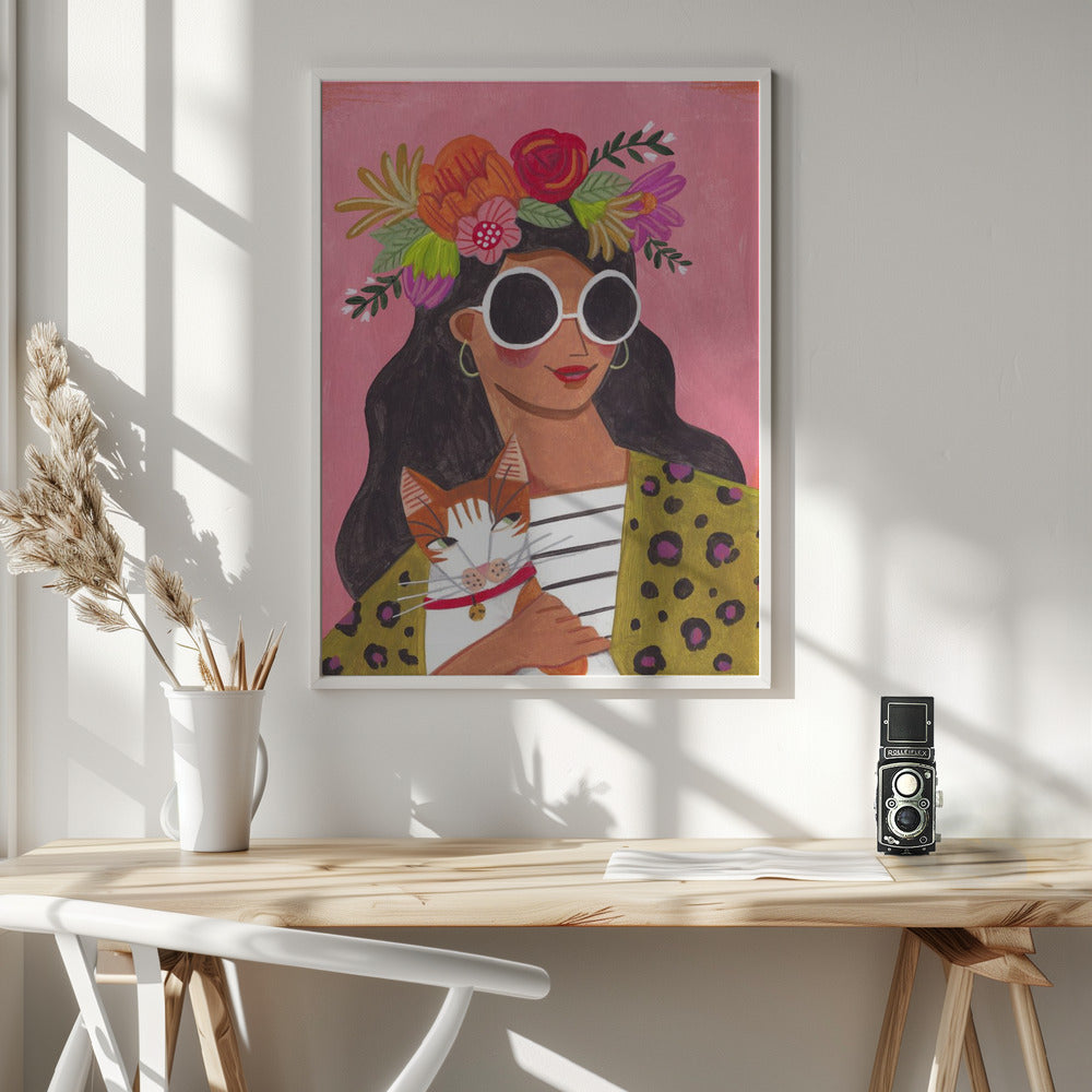 Cat Lady - Poster / Art Print - interiör