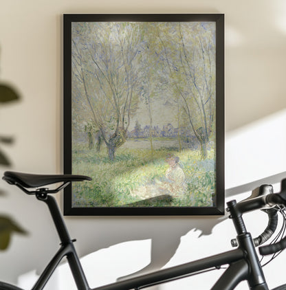 Woman Seated Under the Willows (1880) - Poster / Art Print - interiör
