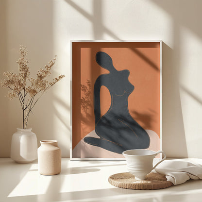 Abstract Nude II - Poster / Art Print - interiör