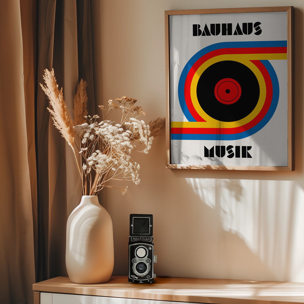 Bauhaus Musik Vinyl - Poster / Art Print - interiör