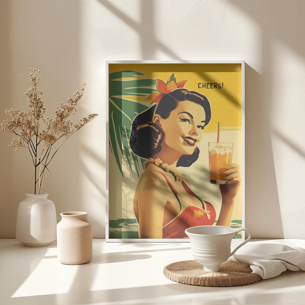 Cheers! - Poster / Art Print - interiör
