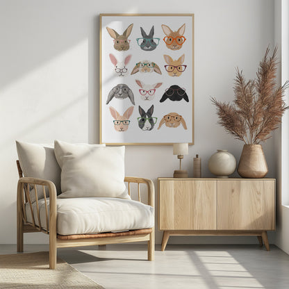 H Rabbits 2 - Poster / Art Print - interiör