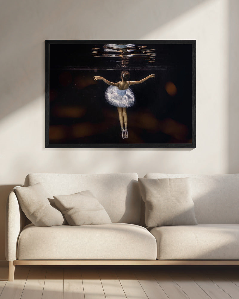 Underwater white ballet - Poster / Art Print - interiör