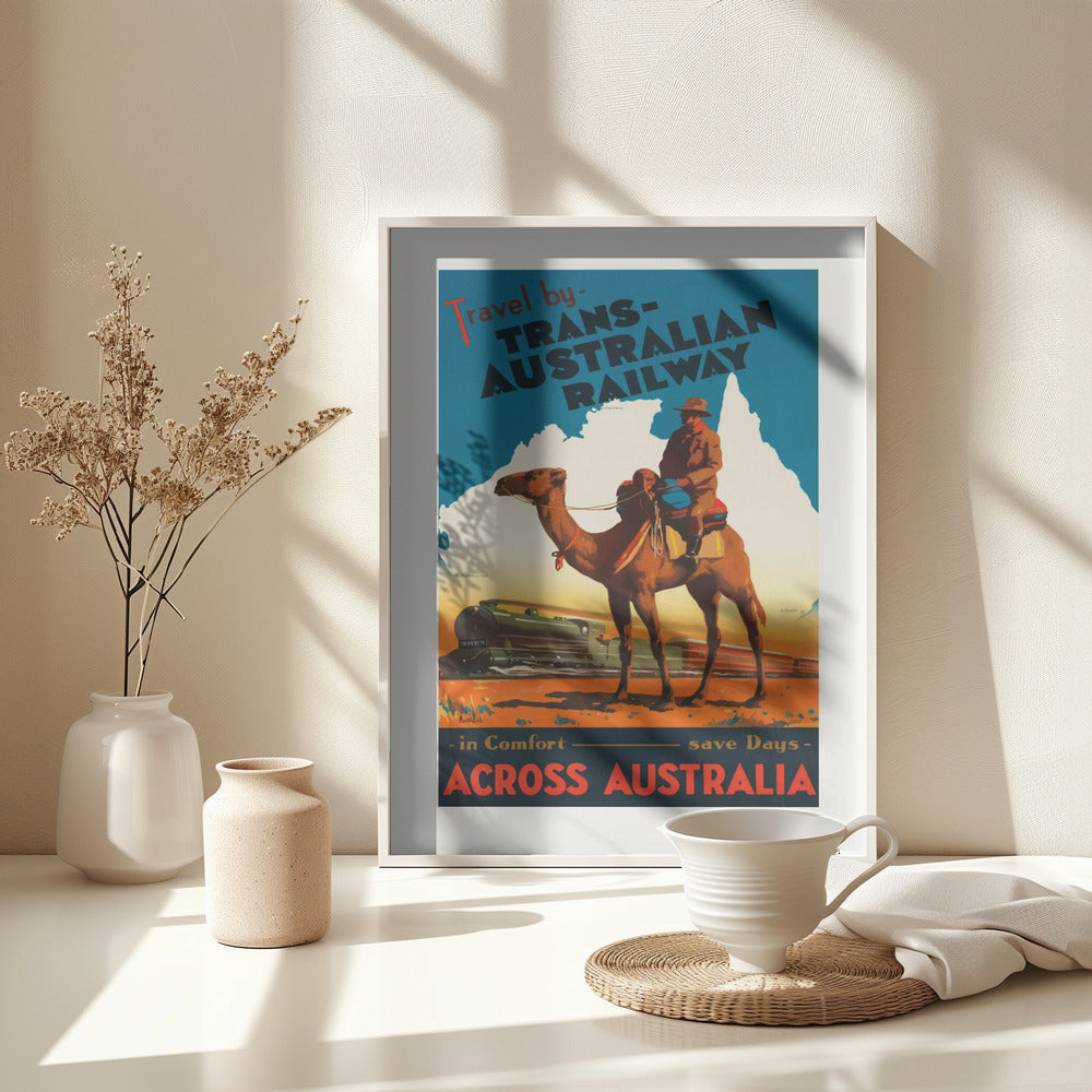 Trans Australian Railway Poster - Poster / Art Print - interiör