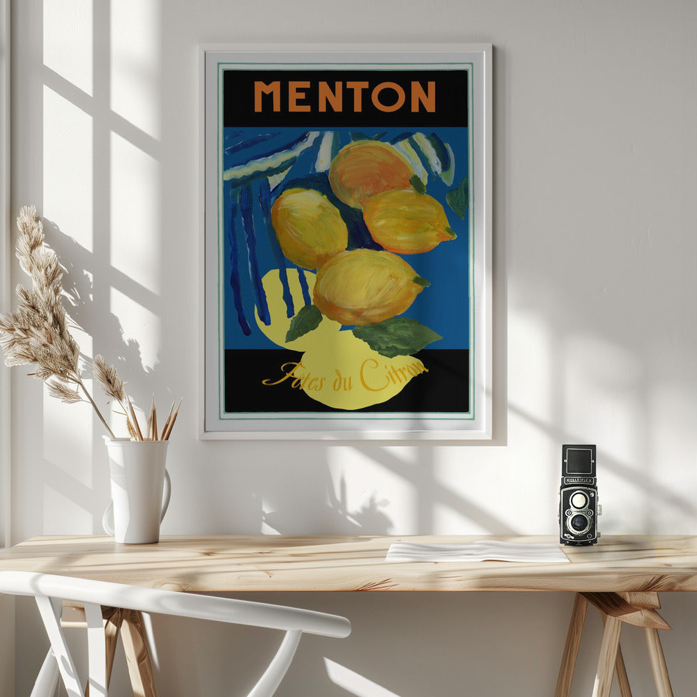 Lemons Menton Citrus Fruit Poster - Poster / Art Print - interiör