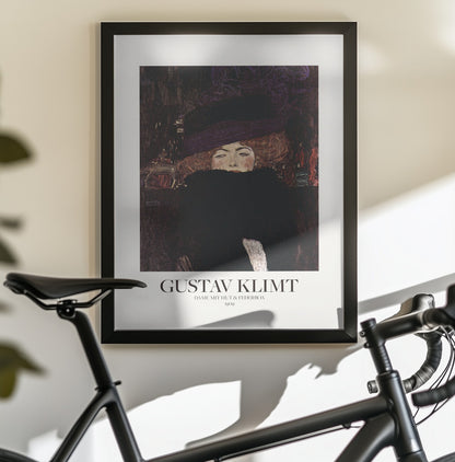 Dame Mit Hut Und Federboa (1909)  Poster - Poster / Art Print - interiör